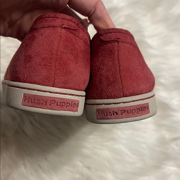 Hush Puppies Moyen Mauve Burgundy Suede Sneakers Women’s 9 Casual Classic Shoes - Picture 5 of 8